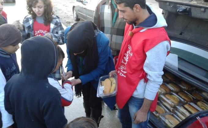 مساعدة الاجئين السورين في لبنان في بلدة المرج