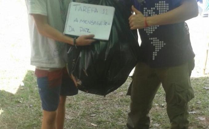 Multirão de coleta de lixo em uma região de Jundiai 