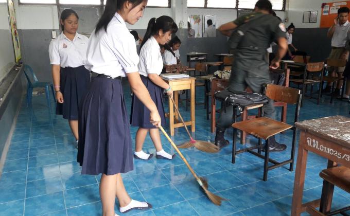 ทำความสะอาดห้องก่อนกลับบ้าน