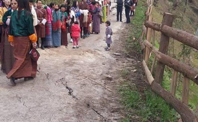 Crowd Control On 16th October,2016 for Tsepa Mey Wang, Trongsa