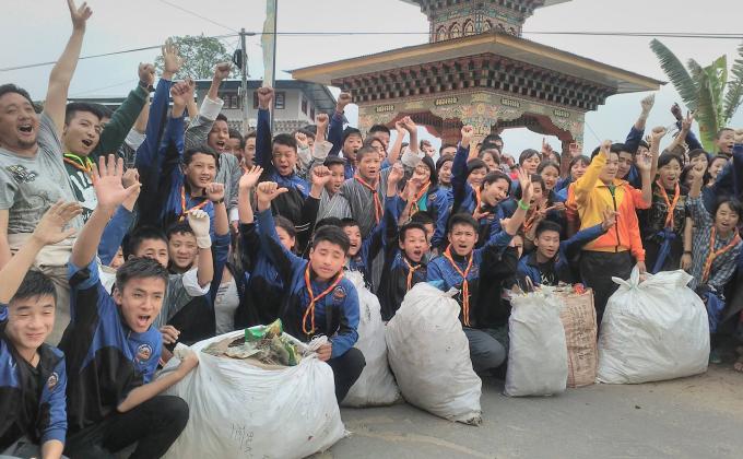 Scouts move for cleaning campaign for the environment 