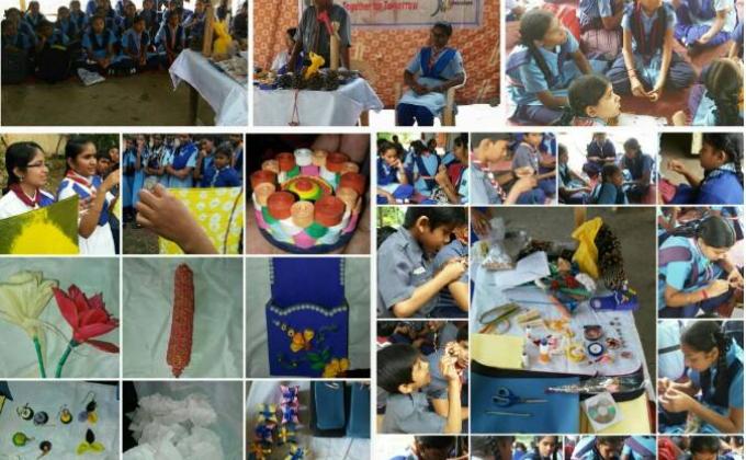 HANDICRAFT COURSE organised by MAHATMA GANDHI OPEN GROUP 