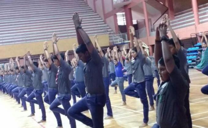 2017 International Yoga Day at Indoor Stadium Kozhikode