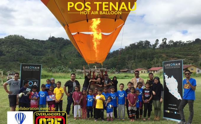 Malaysia's 1st Hot Air Balloon with Orang Asli Pos Tenau