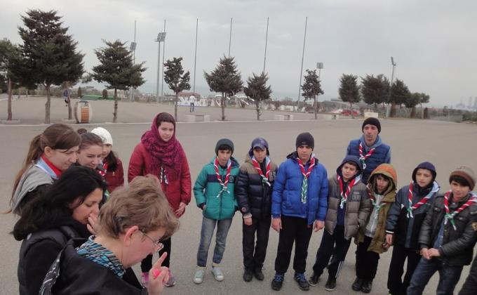 Atashgah scout group held an orienteering event.