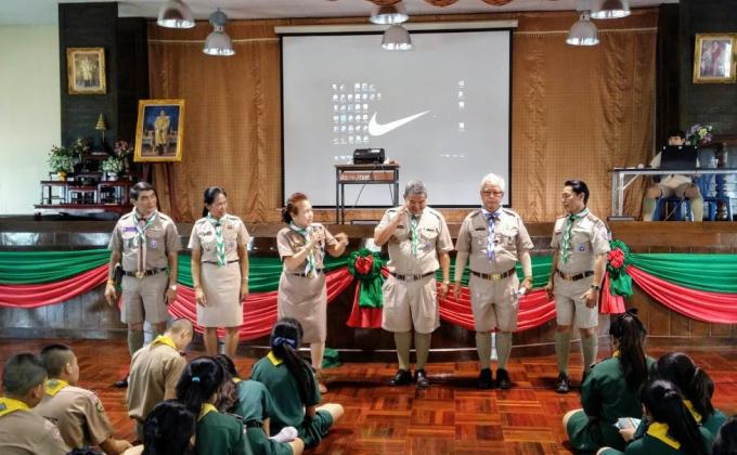 The 1st "We Are One Project" Messengers of Peace Scout Training at school by Local Coordinators. 