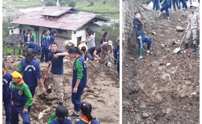 Renovation and campus cleaning of lhakhang 