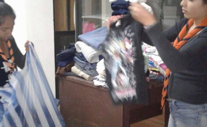 "Recolectando calor para navidad "