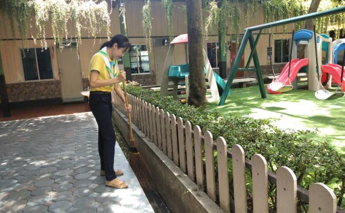 กิจกรรมจิตอาสากวาดรางน้ำ