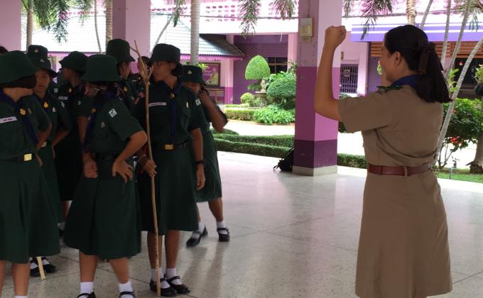 ลูกเสือผู้นำสันติภาพให้บริการกองลูกเสือครั้งที่3/2562
