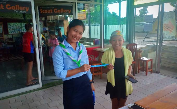 จัดซุ้มกิจกรรมเกี่ยวกับผู้นำสันติภาพ