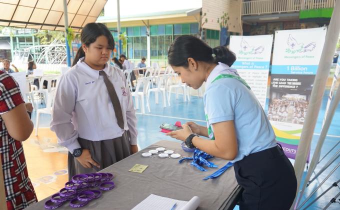 จัดซุ้มกิจกรรม messengers of peace 