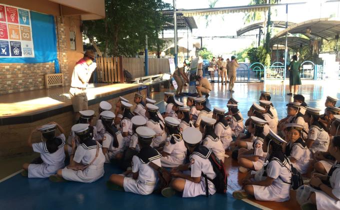 นักเรียนเข้าอบรม mop