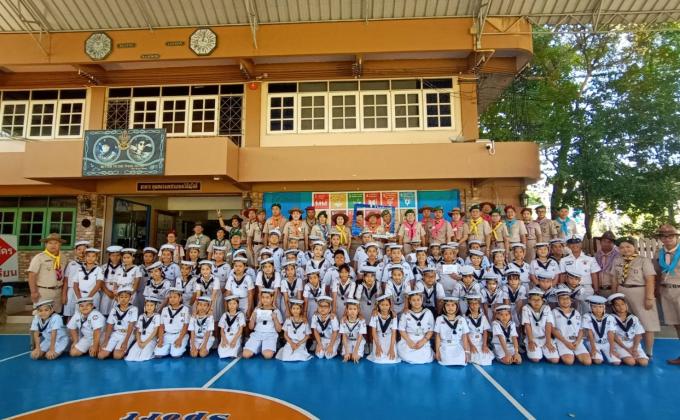ต้อนรับคณะผู้เข้าอบรมลูกเสือmop