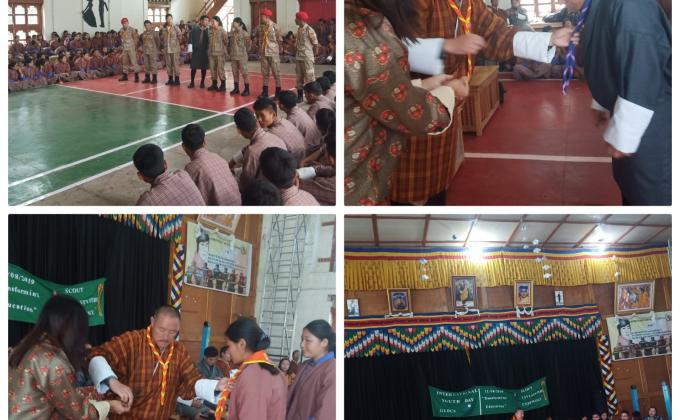 Investiture Cermemony for new scouts and new CBS scouts.