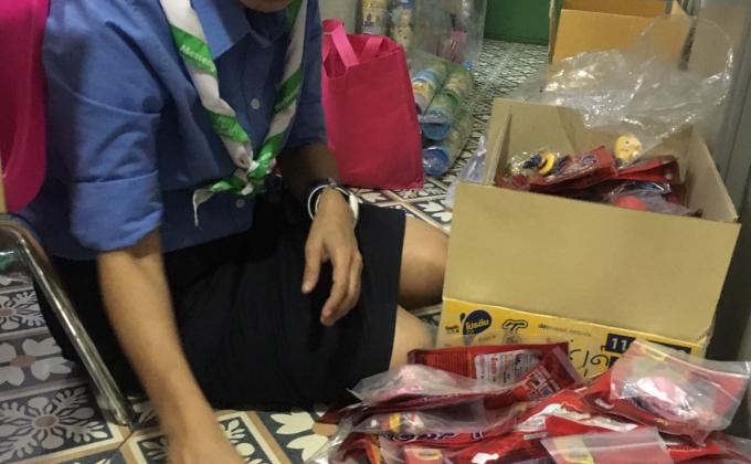 จิตอาสา จัดของรางวัลวันเด็ก