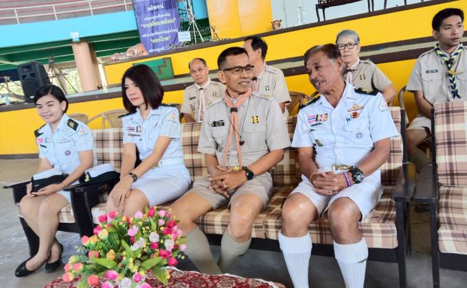 พิธีเปิดกองลูกเสือสำรองที่สวนเสือศีราชาจังหวัดชลบุรี