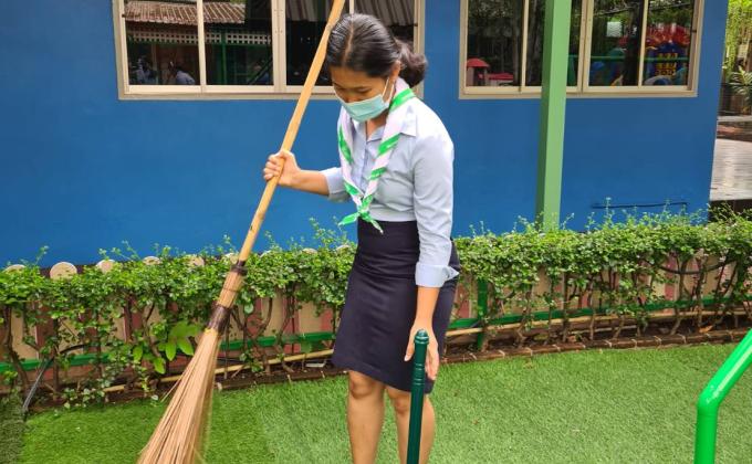 จิตอาสาทำความสะอาด