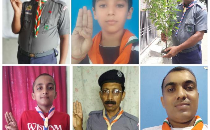 विश्व स्काउट स्कार्फ दिवस पर आयोजित कार्यक्रम