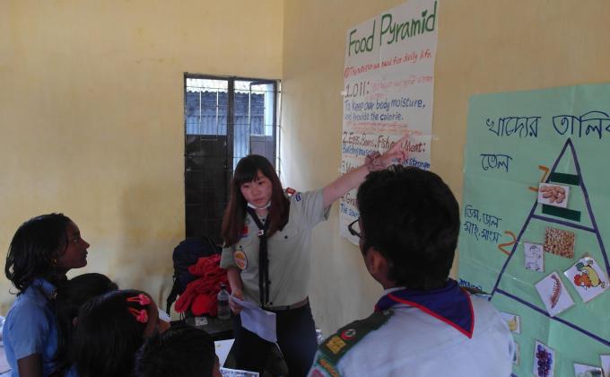 CJK roves went to Bangladesh for community service project