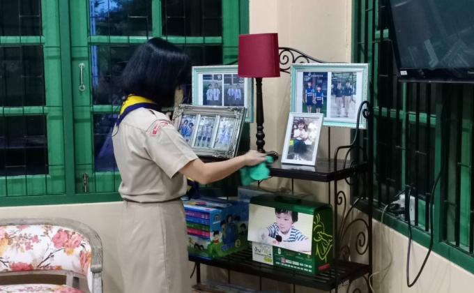 จิตอาสาทำความสะอาดห้อง