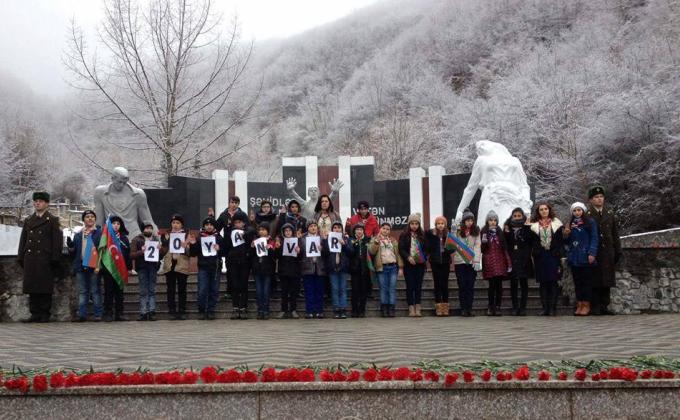 Scouts of Shaki visited Martyrs' Lane in Shaki