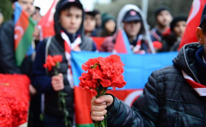 Scouts of Azerbaijan have marched to Martyrs’ Lane