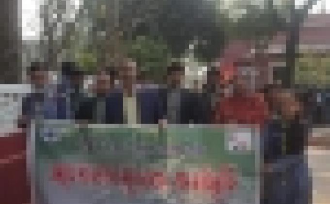 প্লাস্টিক দূষণ মুক্ত জীবন গড়ি পরিবেশের রক্ষা করি।