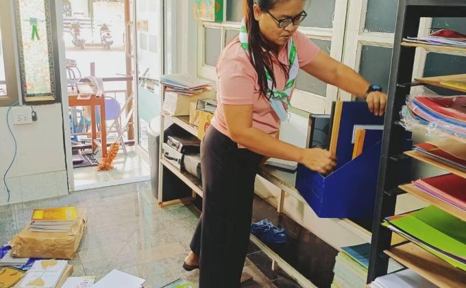 ทำความสะอาดห้องพัสดุ