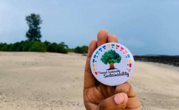 Planted Tree at Beside a newly built road near Markas Mosque area at Gazipur