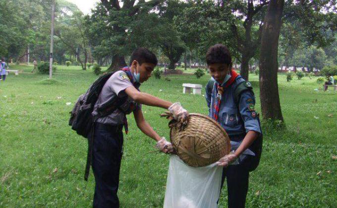 Cleaning Awarness 2011-Hosted by Dhaka Metropolitan Scouts