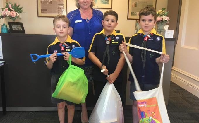 Northam Cub Scouts White Six Messengers of Peace Project