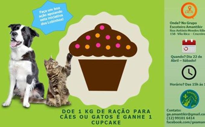 Campanha de Arrecadação de Alimento para cães e gatos  abandonados.