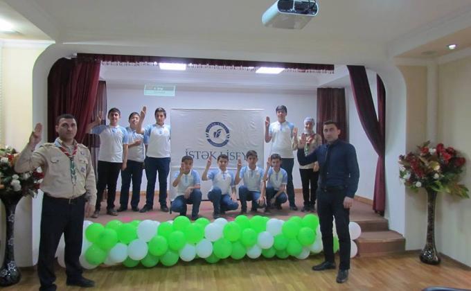 Scouts organised an event at Ganja "Istek" lyceum