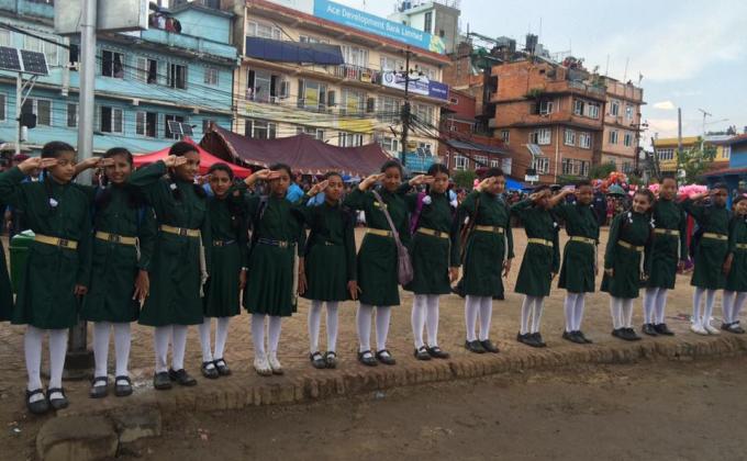 Service at Bhotojatra in Jawalakhel, Nepal.