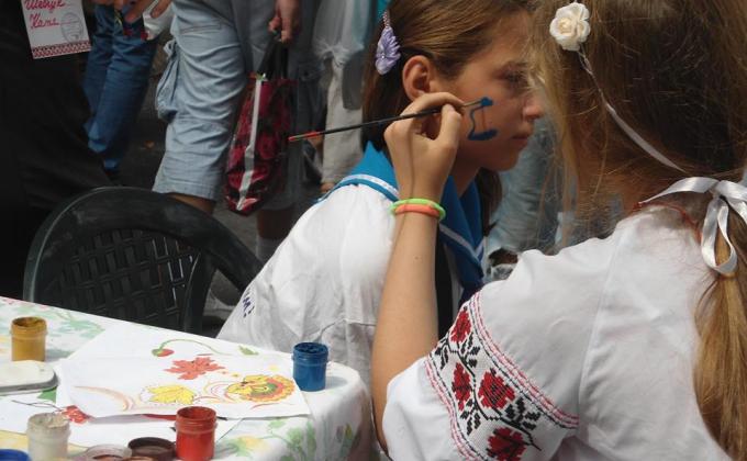 Flashmob in Odessa:United Ukraine 