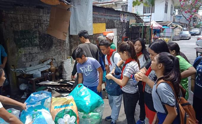Day 4 Community Service SWA Entry of Caloocan High School Senior Scouts
