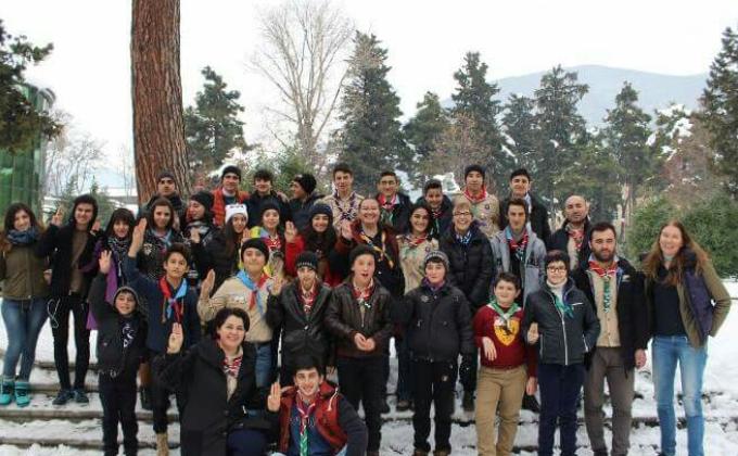 "World Association of Girl Guides and Girls Scouts  (WAGGGS) have met with the members of the Shaki Scout Group 