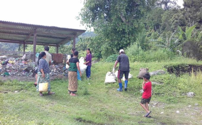 Cleaning Campaign  at Hindu Temple