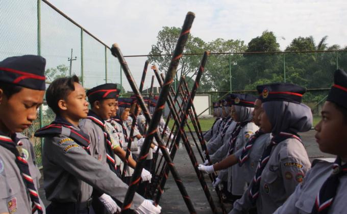 Greeting other scouts from other region through Jota Joti (2018)
