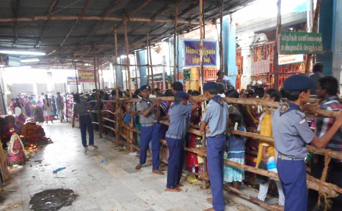 The Bharat Scouts and Guides - Salem District - Temple Service