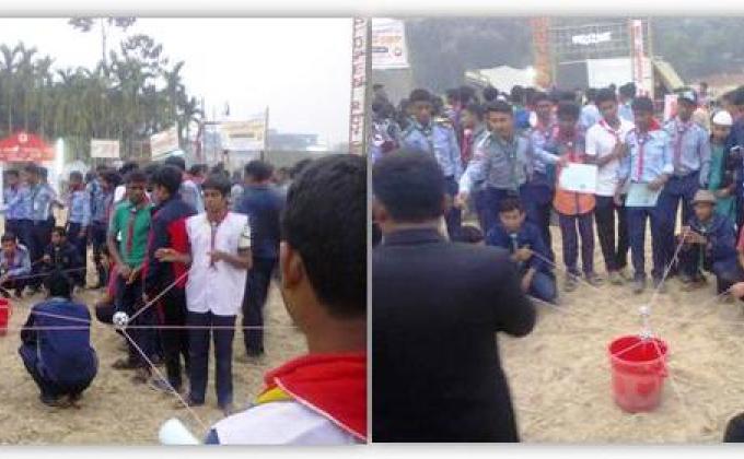 Networking game in '15th Dhaka District Rover Moot and 1st COMDECA 2016'