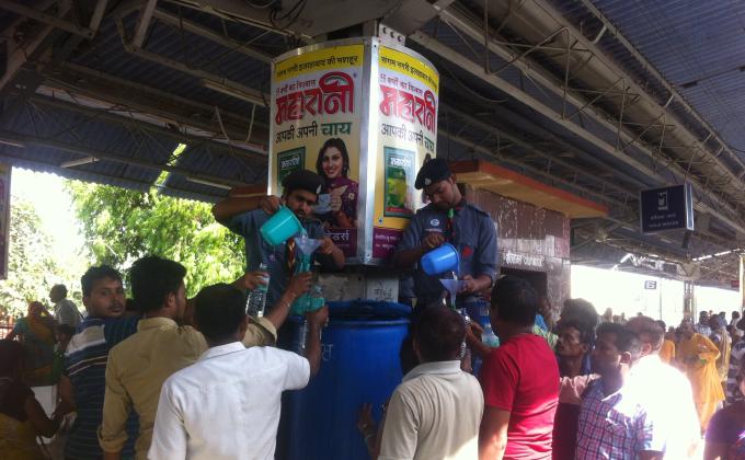 water service on railway station 1may - 5june 2015