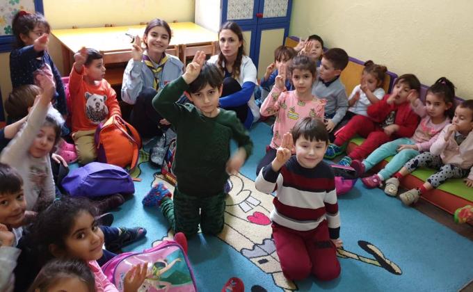 Volunteer service at KINDERGARTEN