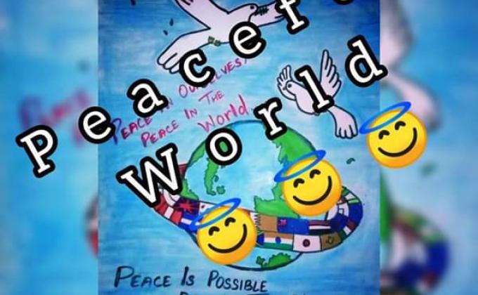 Udaan- wings of hope the challenge no. 1 world peace is possible. In this challenge i Draw a picture the future of peace world I want to see. 