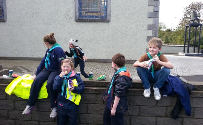 Cub Scouts help to clean up Stamullen