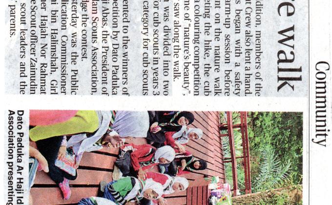 Scouts go on Nature Walk