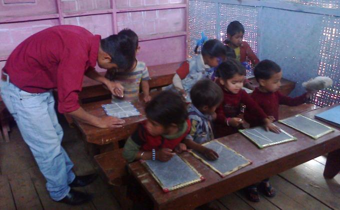 valuable time spent with the children of Shishu Shiksha Ghar..