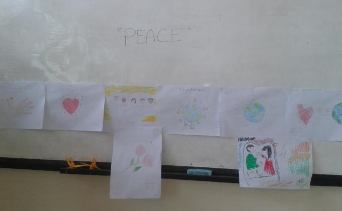 Drawing "PEACE"