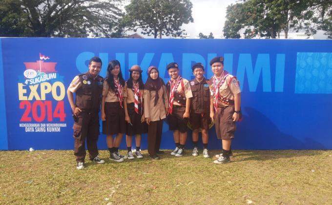 Pramuka Garuda dalam acara SUKABUMI EXPO YANG KE-4
